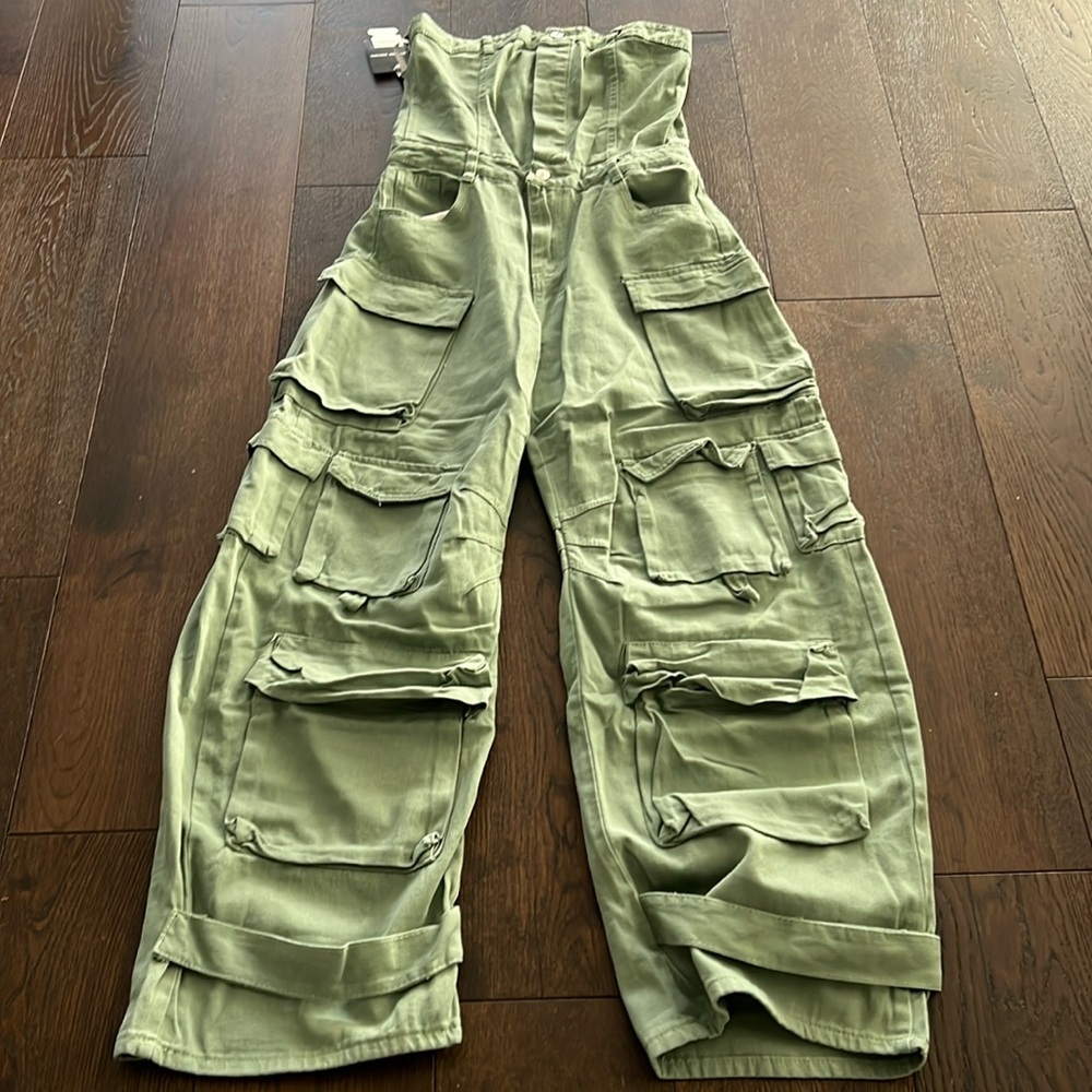NWT strapless jumpsuit